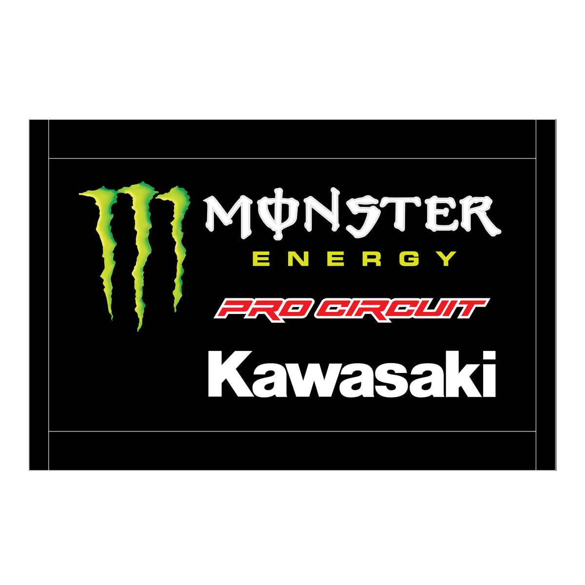 Monster Kawasaki BAR PAD Bare Unique
