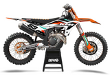 Tear KTM - Graphics Kit {White / Orange}