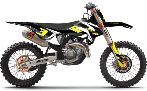 Need KTM - Graphics Kit {Black / Yellow}